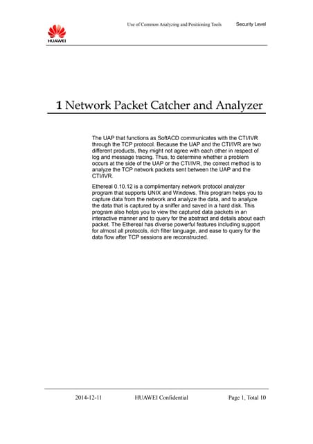 Attachment 11 use of common analyzing and positioning tools