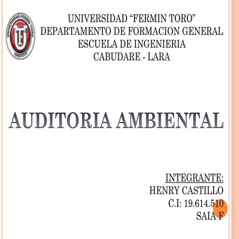 Auditoria Ambiental