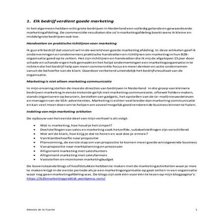 Elk B2B bedrijf verdient goede marketing 