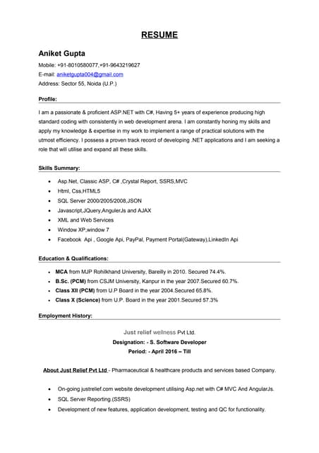Resume