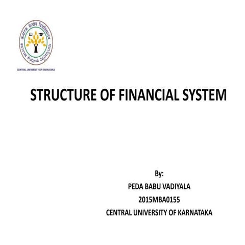 structure of financial system