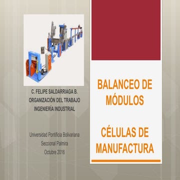 Balanceo de módulos