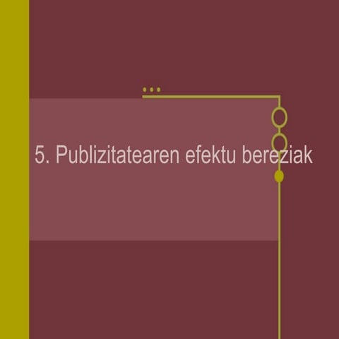 Publizitate Eraginkortasunaren Baliospena 5