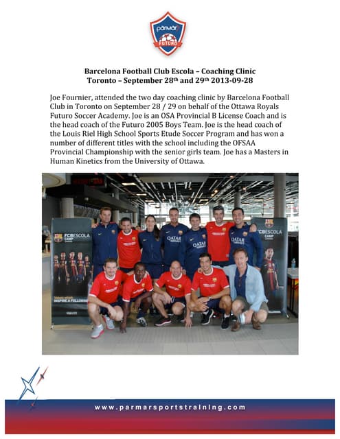 Barcelona FC coaching clinic