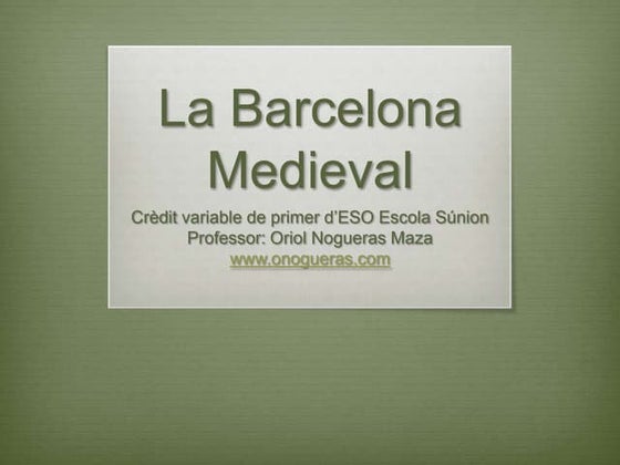 Barcelona medieval