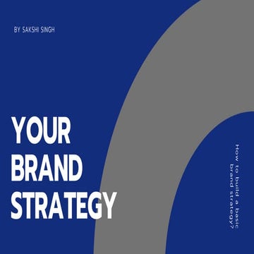 Basics Of Brand Strategy