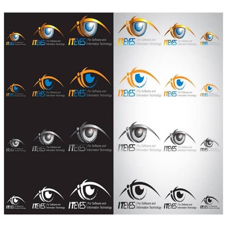 تصميم اللوجو والهويه الكاملة لعيون التقنية