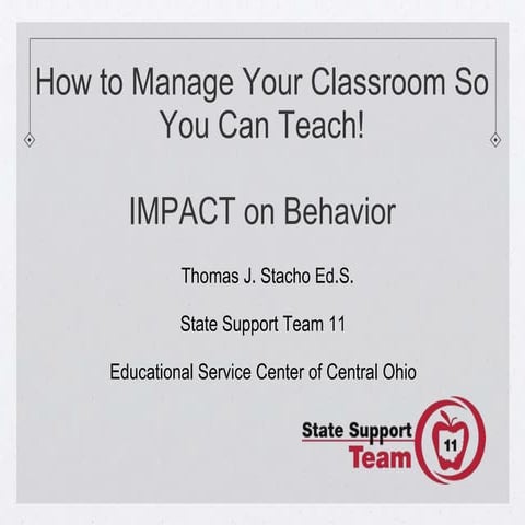 How To Manage Your Classroom So You Can Teach