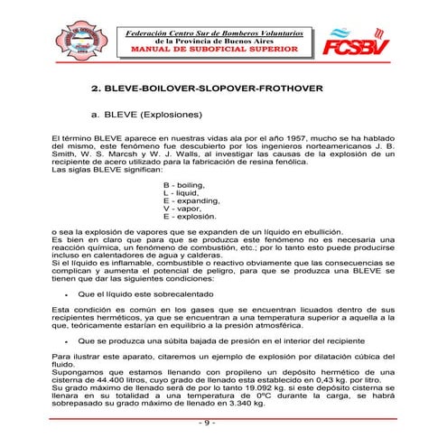 Bleve boilover-slopover-frothovrr