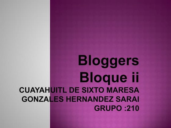 Bloggers maresa