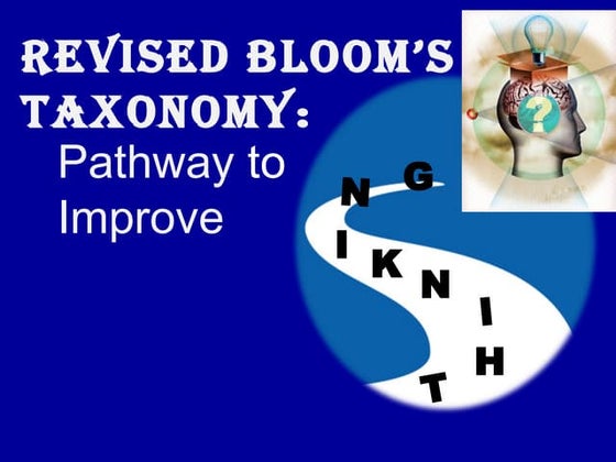 Blooms taxonomy powerpoint