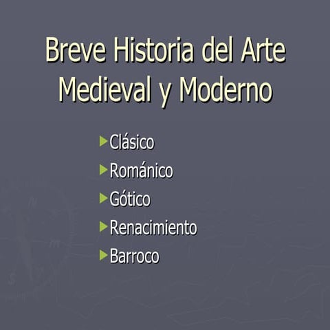 Breve Historia Del Arte