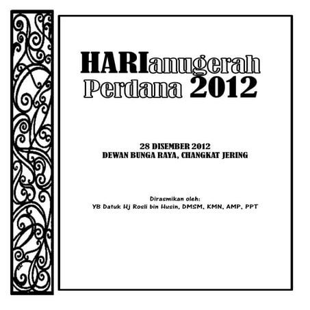 Buku prog hari anugerah 2012