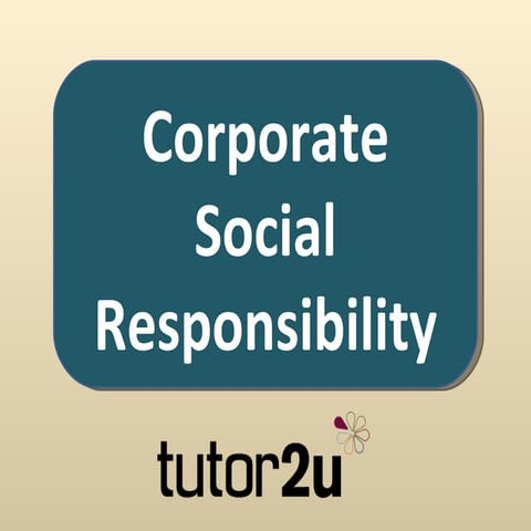 Business & Corporate Social Responsibility