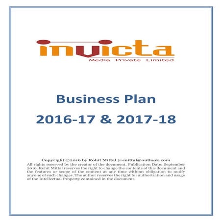 Business Plan - v 1.0_Invicta