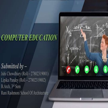 Computer education presentation - ARCH 383