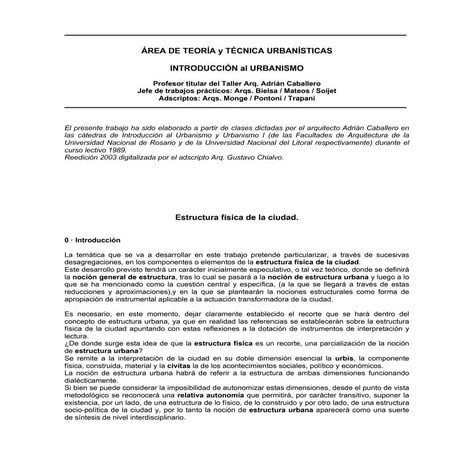 Caballero, A. Estructura fisica de la ciduad