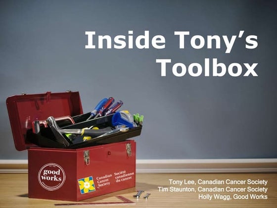 Inside Tony’s Toolbox