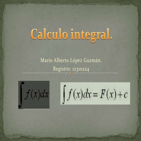 Calculo integral