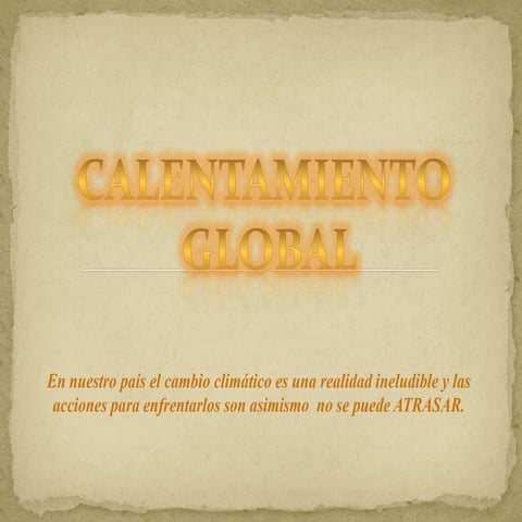 Calentamiento global