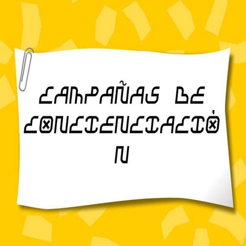 Campañas concienciación