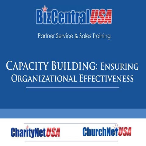Partner Training: Capacity Building