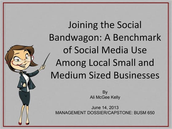 MBA Capstone - Social Media Benchmark in Local Small Businesses