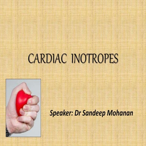 CARDIAC INOTROPES - DR SANDEEP MOHANAN.ppsx