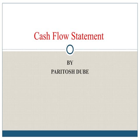 Cash flow statement