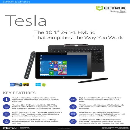 Cetrix tesla brochure   