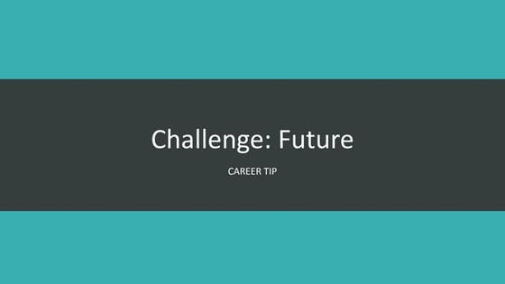 [Challenge:Future] Lifelong Learning