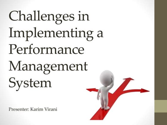 Challenges in Implementing Performance Management System - Presentation - Kar...