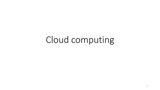 Cloud computing cours in power point chap
