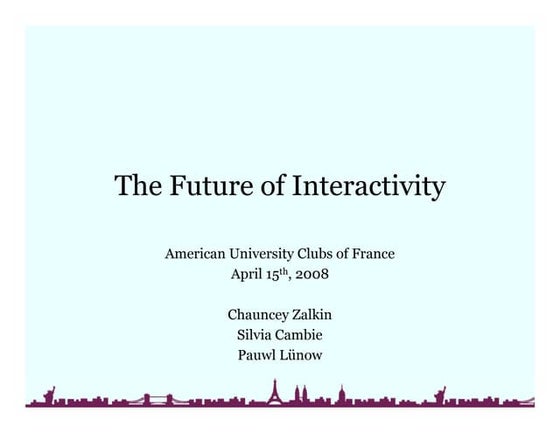 Chauncey Zalkin08 Social Networking Presentation Two