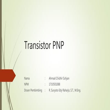 Transistor PNP