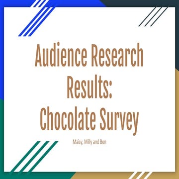 Chocolate survey 