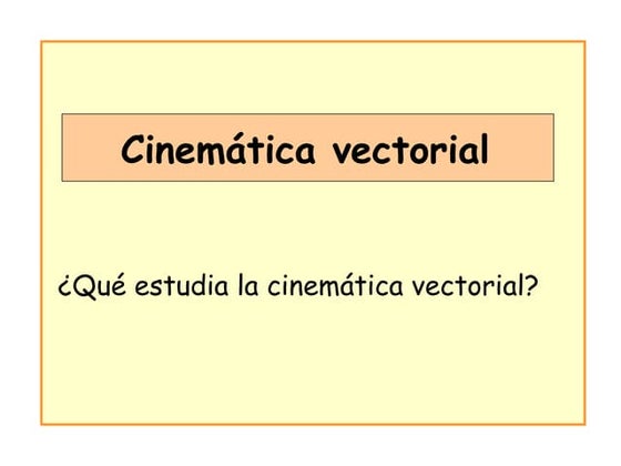 Cinematica vectorial web