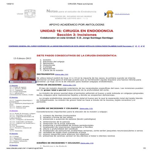 Cirugía  en endodoncia