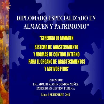 Clase 1º abastecimiento 2ºpiso