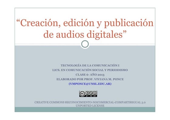Clase 6  audios