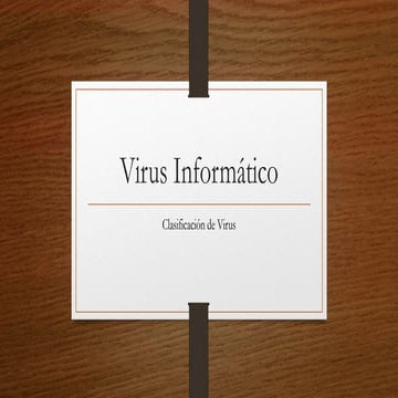 Clasificacion de virus 
