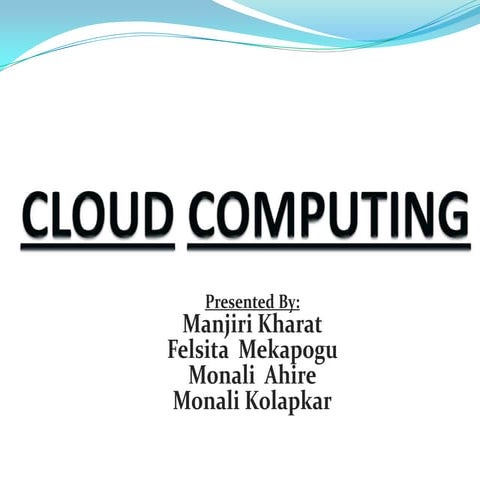 Cloud Computing