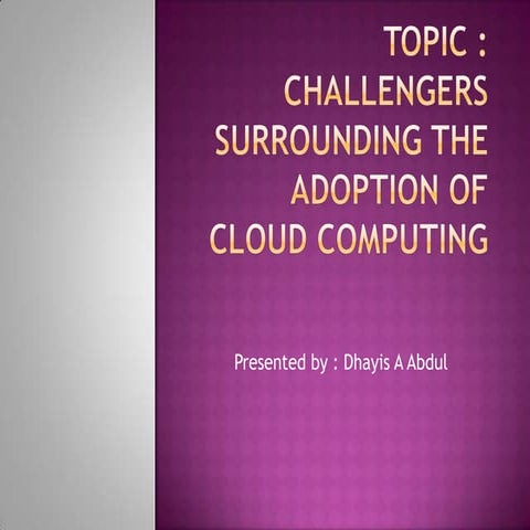 Cloud computing and SME
