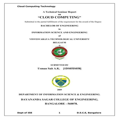 Cloud Computing Documentation Report