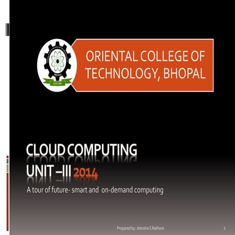 Cloud computing it703 unit iii