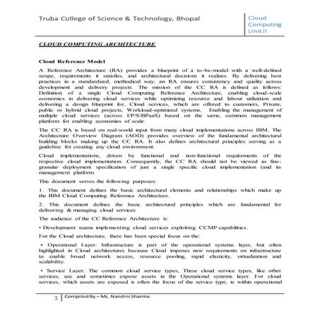 Cloud computing notes unit II 