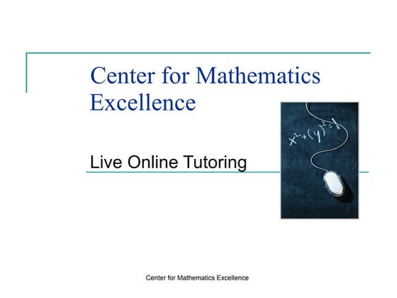 Cm Eonlinetutoringoverview
