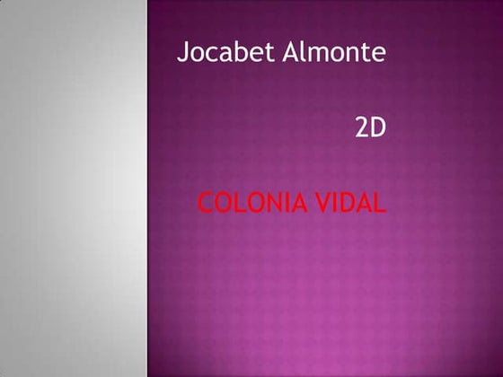 Colonia vidal