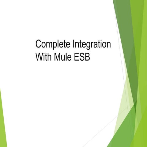 Complete integration with mule esb