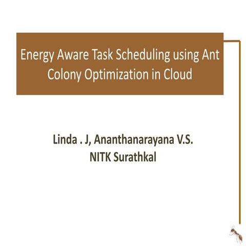 Energy-aware Task Scheduling using Ant-colony Optimization in cloud